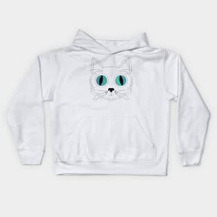 Big Eyed Cat V7 Kids Hoodie